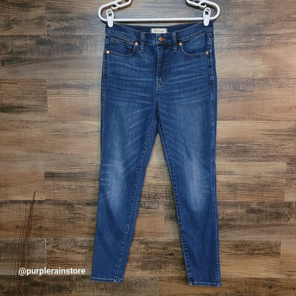 Madewell Jeans 28 Skinny 10" High Rise Danny Wash G7391 Tummy Control Stretch - Picture 1 of 11